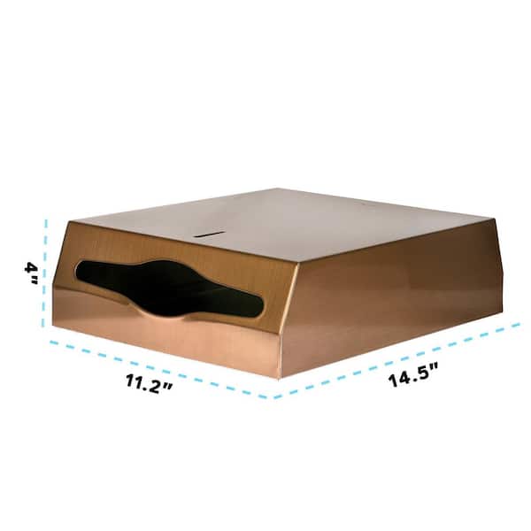 Alpine Industries 480-COP-2PK Commercial Stainless Steel C-Fold/Multi-Fold Paper Towel Dispenser in Copper (2-Pack ) - 3