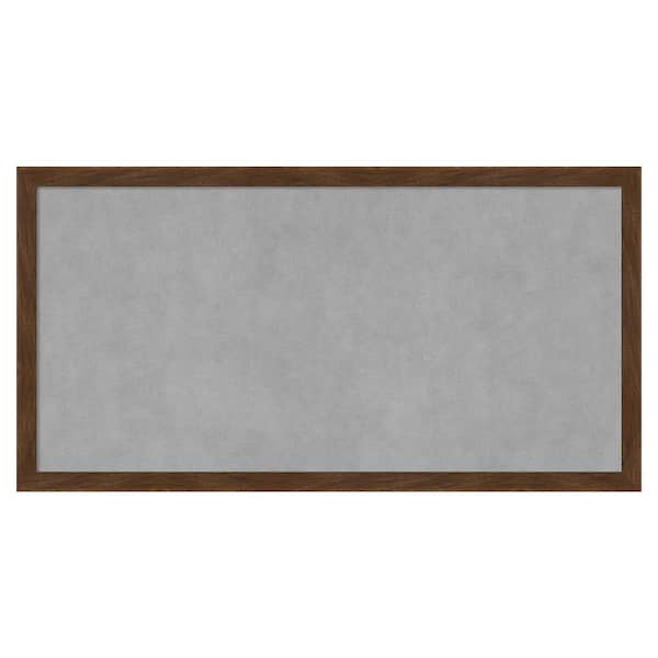 Amanti Art Carlisle Brown Narrow 25 in. x 13 in. Magnetic Board, Memo Board