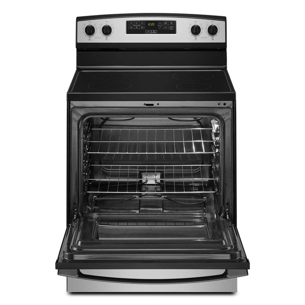 30-Inch Stainless Steel Freestanding Electric Range with Storage Drawer