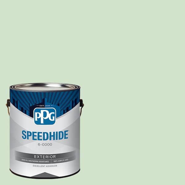 SPEEDHIDE 1 gal. PPG1223-3 Lime Flip Satin Exterior Paint
