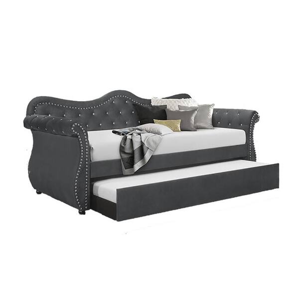 Abby Twin Size Daybed Gray 808857766687 - The Home Depot
