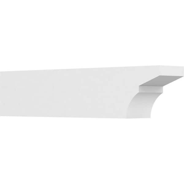 Ekena Millwork 6 in. x 8 in. x 36 in. Standard Monterey Architectural Grade PVC Rafter Tail Brace