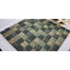 New Era Camouflage 1 in. x 1 in. Glossy Glass Square Mosaic Wall and Pool Tile (11.99 sq. ft./Case)