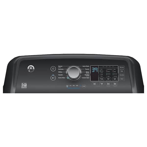 GE 4.5 cu. ft. Water Level Control Top Load Washer in Diamond Gray GTW585BPVDG