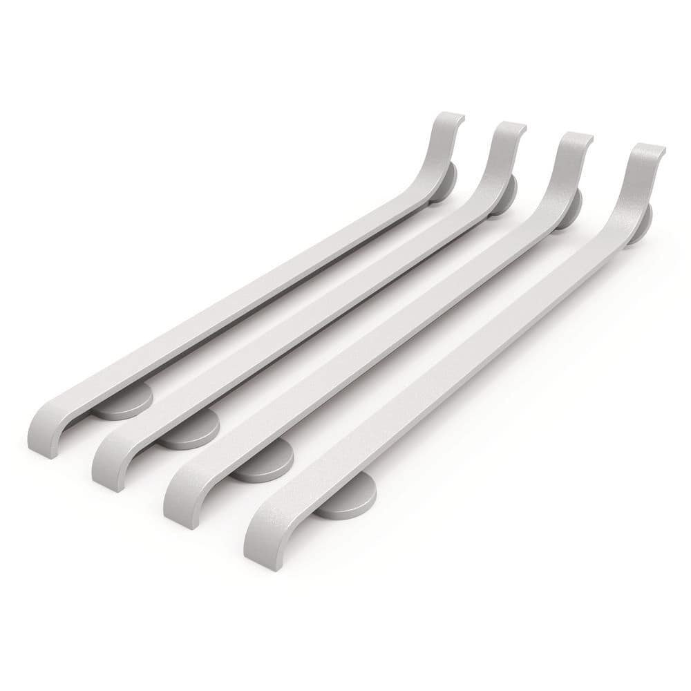 Matte Silver 3-1/8 in. x 1/2 in. x 1/5 in. Aluminum Baseboard Accessories Metal Right End Cap Trim (4-Pack) price history on PriceWatchPro
