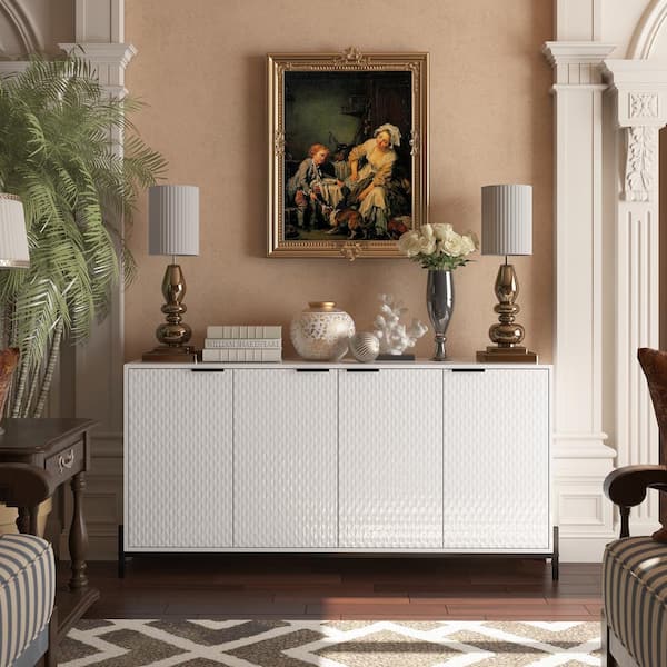 Clihome 15.67-in W x 31.5-in H Mdf White Freestanding Utility Storage Cabinet