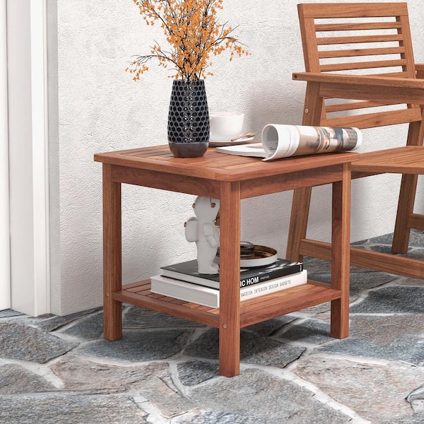 Side Table Acacia Table For Sale Bon 22 Inch Artisanal End Side