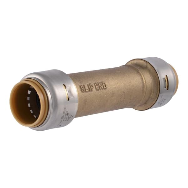 SharkBite Max 3/4 in. Push-to-Connect Brass Slip Coupling Fitting (3-Pack)