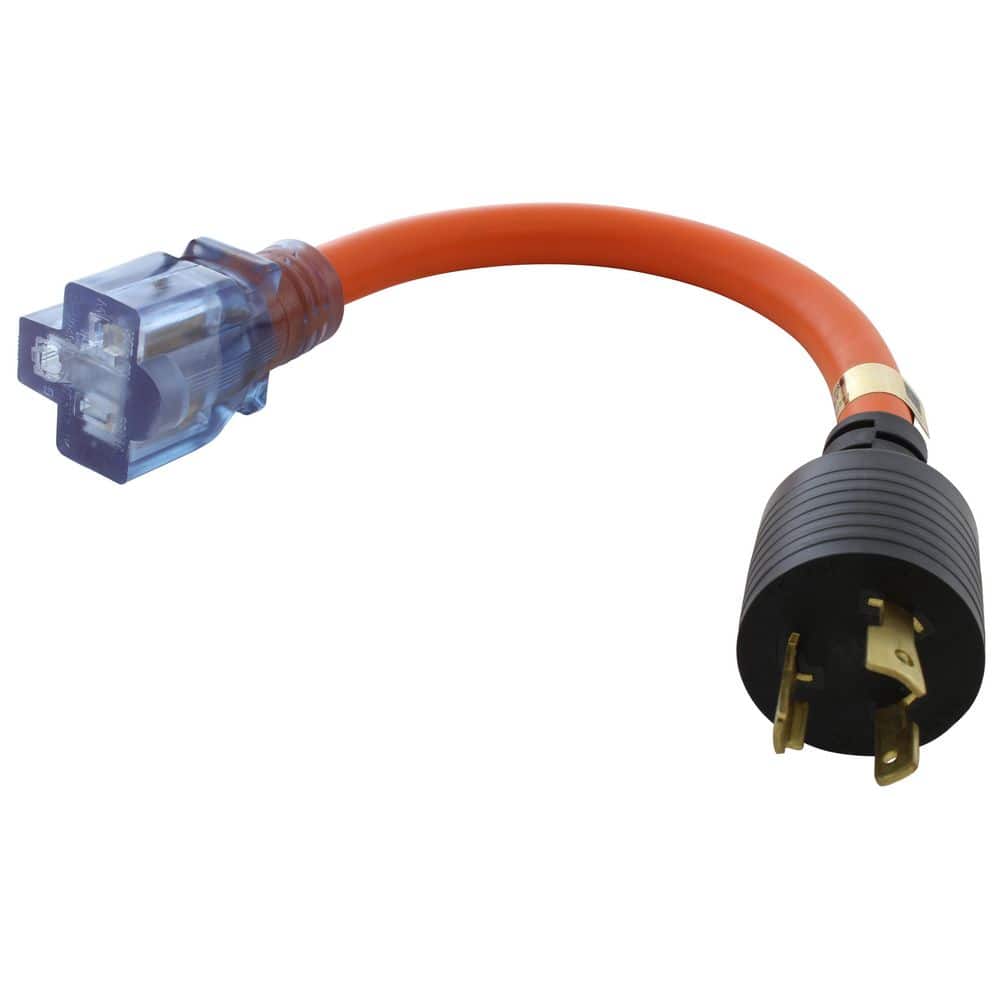 L5-20P Plug to 15/20A Household T-Blade 1ft 12 / 3 STW Indoor/Outdoor Cord With Lighted End in Orange price history on PriceWatchPro