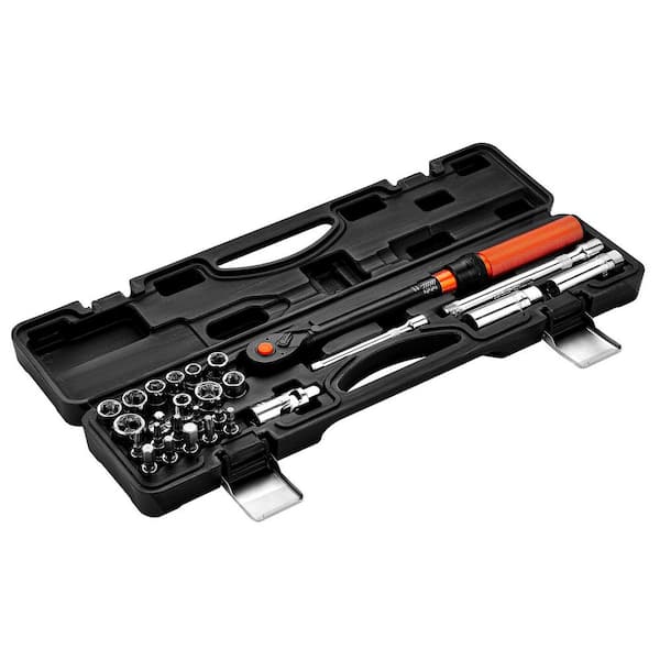 SKYSHALO Click Torque Wrench Set, 3/8 In. Drive, 5-60 N.m/3.7-44.3