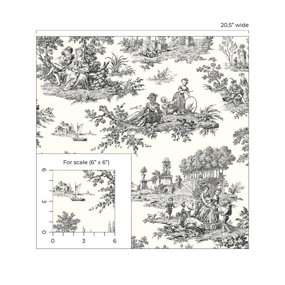 Inkwell French Countryside Peel and Stick Vinyl Wallpaper