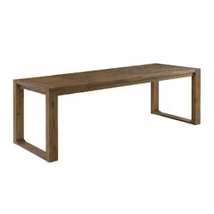 Rasmus 88.5 in. Rectangular Chestnut Wire-Brush Extension Acacia Wood Dining Table (Seats 8)