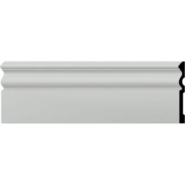 SAMPLE - 5/8 in. x 5-7/8 in. x 12 in. Urethane Bradford Baseboard Moulding