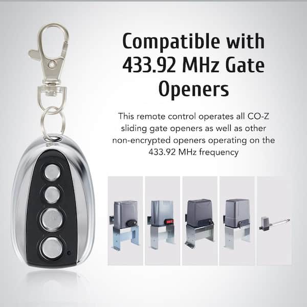 DOORADO 4-Button Remote Transmitter for Automatic Gate Openers