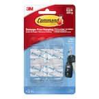 Command Mini Clear Adhesive Hooks – 6 Pack – Damage-Free, Holds 225g – 70005143527