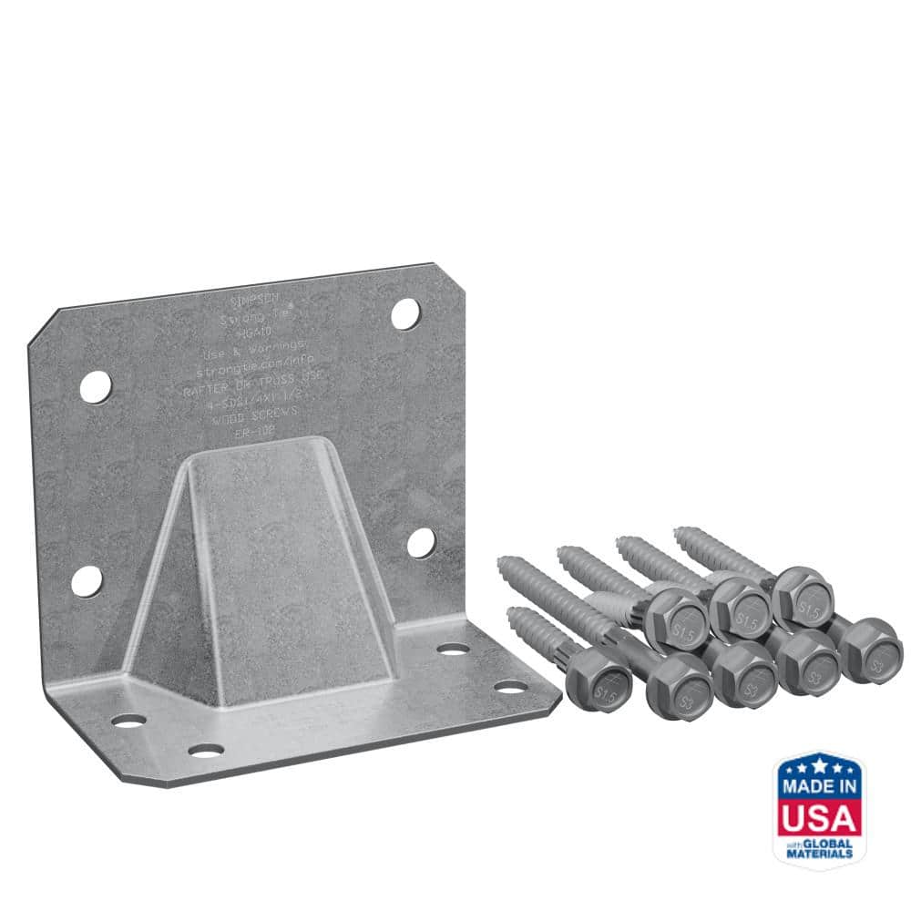 UPC 044315927102 product image for HGA Galvanized Hurricane Gusset Angle with SDS Screws (10-Qty) | upcitemdb.com