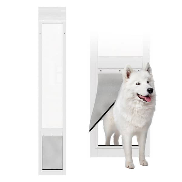 10 in. x 16 in. Large White Freedom Patio Panel 76 in. to 81 in. Pet Door