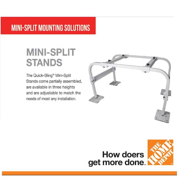 Universal 18 in. H Painted Aluminum Mini-Split Mounting Stand