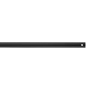 Maverick Coastal 12 in. Midnight Matte Black Extension Downrod, 1/2 in. Inside Diameter