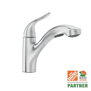 Brecklyn Single-Handle Pull-Out Sprayer Kitchen Faucet with Power Clean in Chrome