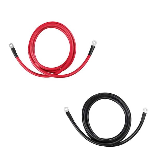 2 Gauge 2 AWG 30 Feet Black + 30 Feet Red Welding Battery Pure Copper  Flexible Cable Wire - Car, Inverter, RV, Solar