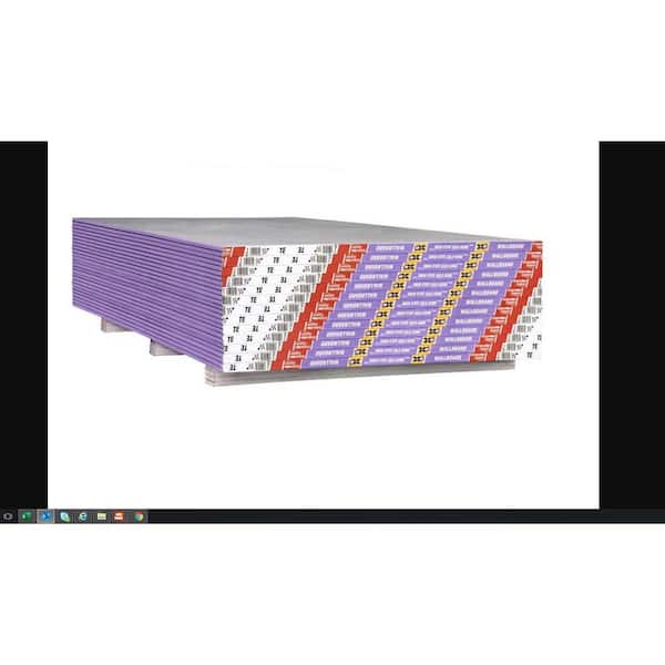 Gold Bond 1/2 in. 4 ft. x 10 ft. Purple XP Gypsum Board Tapered