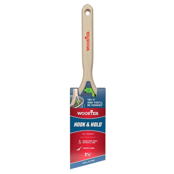 Wooster 2-1/2 in. Polyester Hook and Hold Angle Sash Brush