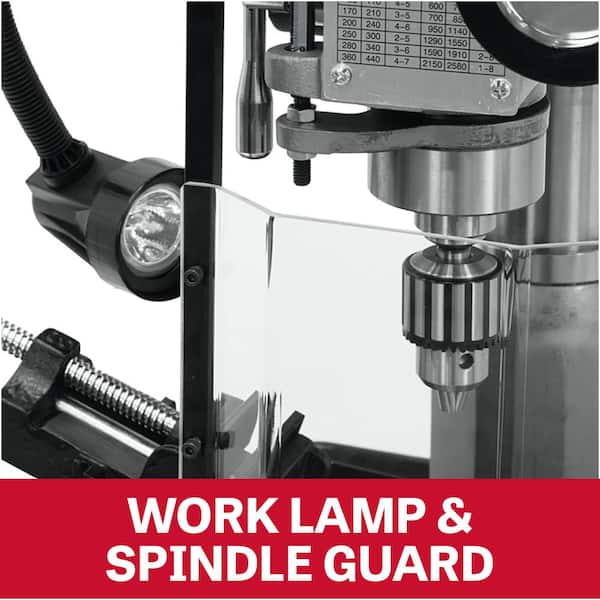 Jet 2 HP Milling/Drilling Machine with R8 Taper and Worklight, 12