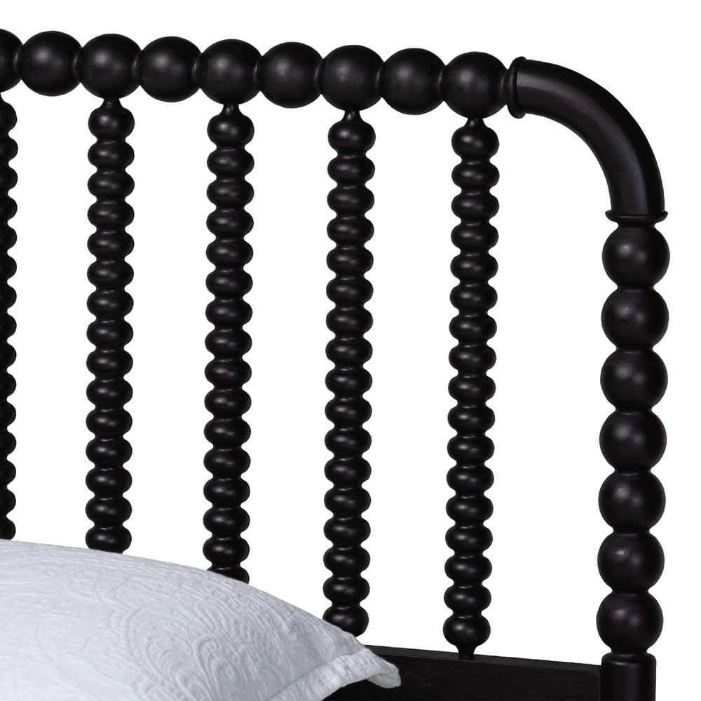 Lucera White Wood Frame Full Platform Bed - thumbnail 4
