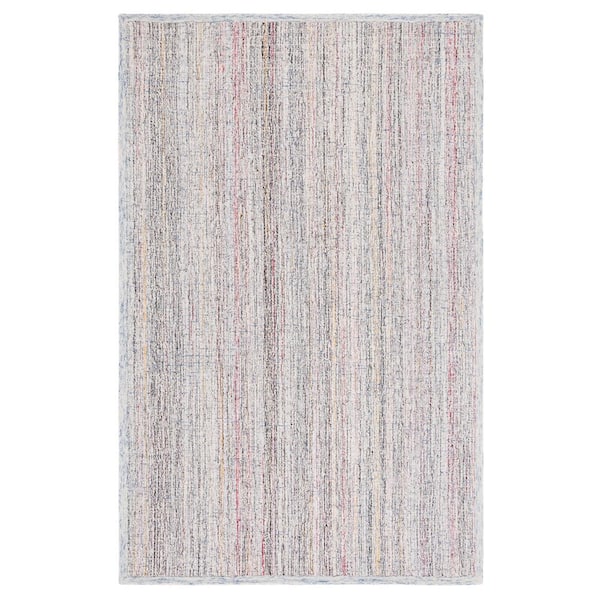 SAFAVIEH Abstract Red/Ivory 8 ft. x 10 ft. Parallel Marle Area Rug