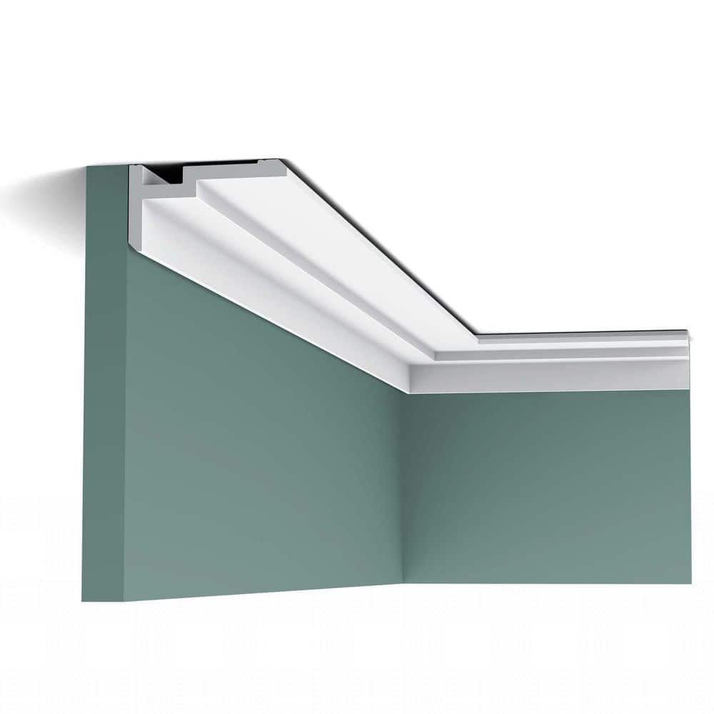 Primed White Polystyrene Crown Moulding Set of 12