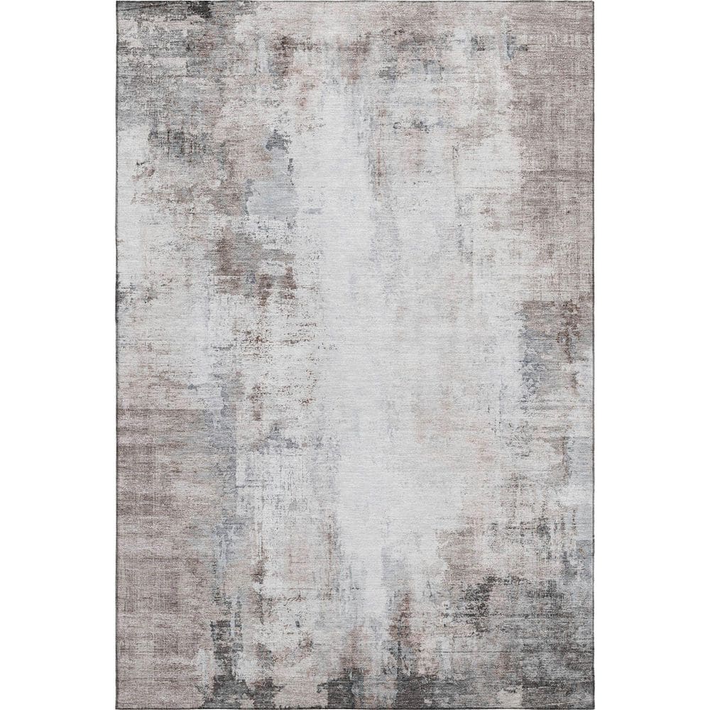 Mayfield Premium Machine Washable Abstract AMF2171 Taupe 10 ft. x 14 ft. Area Rug price history on PriceWatchPro