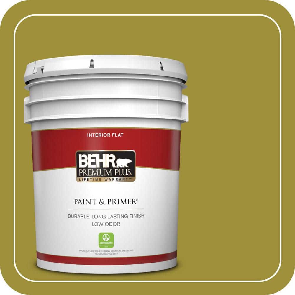 5 gal. Home Decorators Collection #HDC-MD-20 Banana Leaf Flat Low Odor Interior Paint & Primer price history on PriceWatchPro