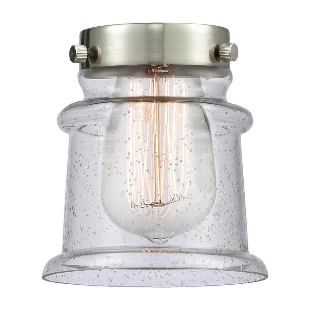 Antique Copper Mini Pendant Light with Glass Shade