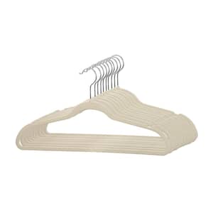 Ivory Velvet Shirt Hangers 10-Pack