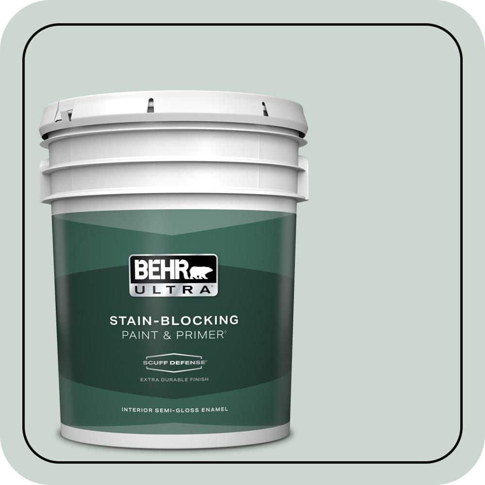 5 gal. #MQ3-21 Breezeway Extra Durable Semi-Gloss Enamel Interior Paint & Primer price history on PriceWatchPro