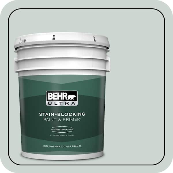BEHR ULTRA 5 gal. #MQ3-21 Breezeway Extra Durable Semi-Gloss Enamel Interior Paint & Primer