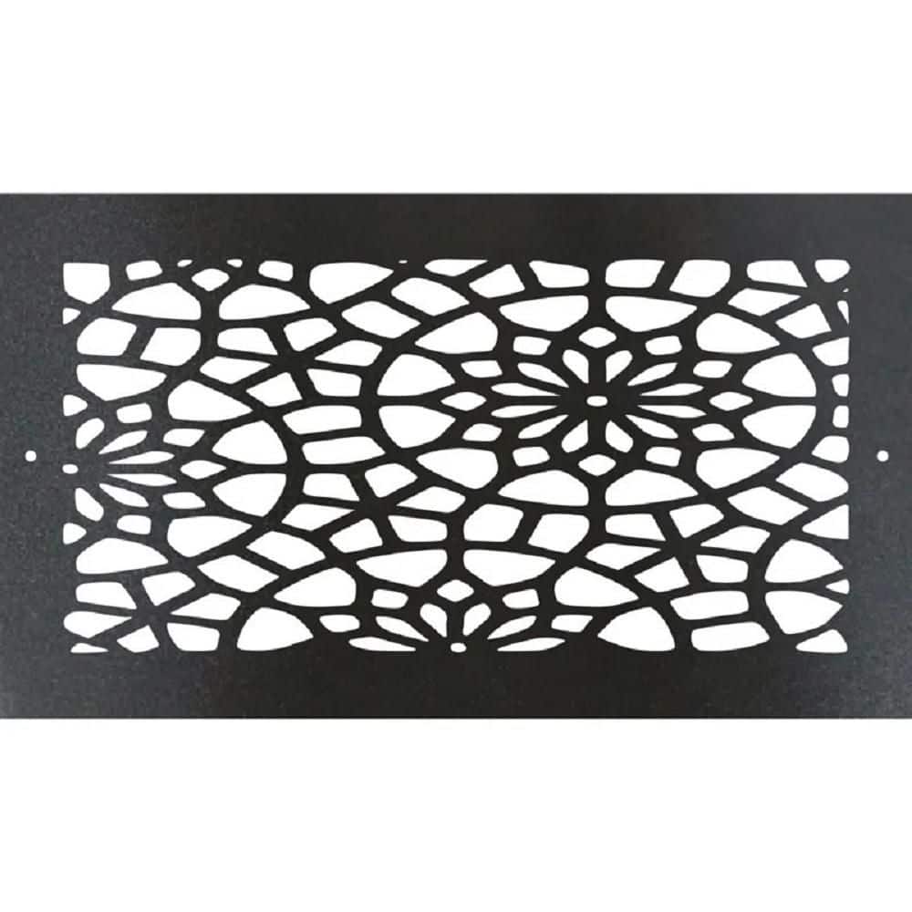 Metal Screw-In Floor Register, Duct Opening 4x12 (Overall 6x14)-Floral price history on PriceWatchPro