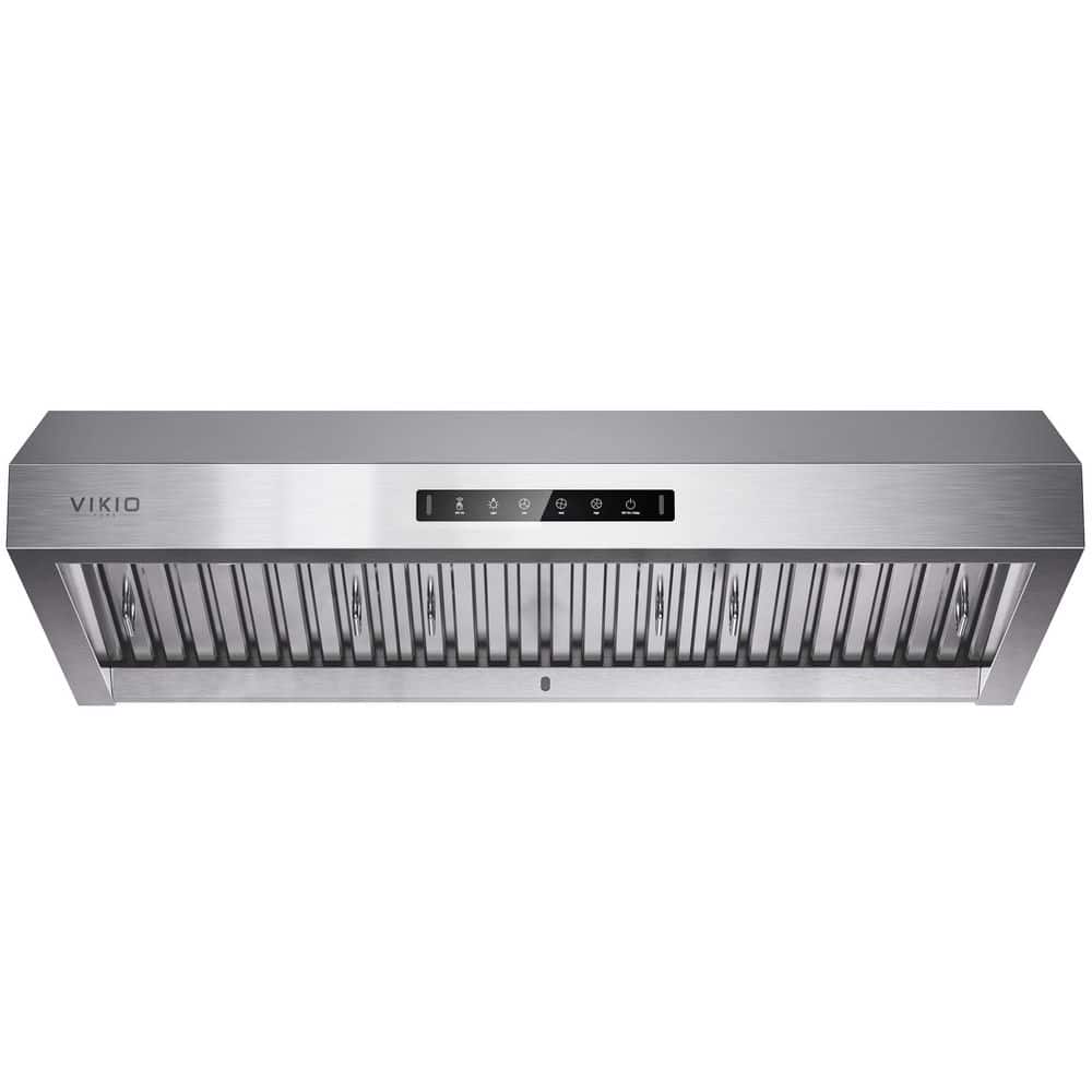 VIKIO PRO 36 in. 560CFM Ducted Under Cabinet Range Hood in Stainless Steel with 3-Way Venting Removable LED and Gesture Control