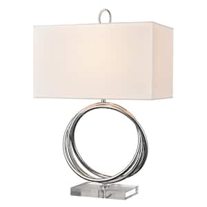 Oxford 24 in. Chrome Table Lamp