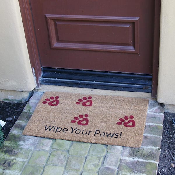 Paws and Bones Water Trapper Mat | Bluestone | Size 18 | Recycled Materials