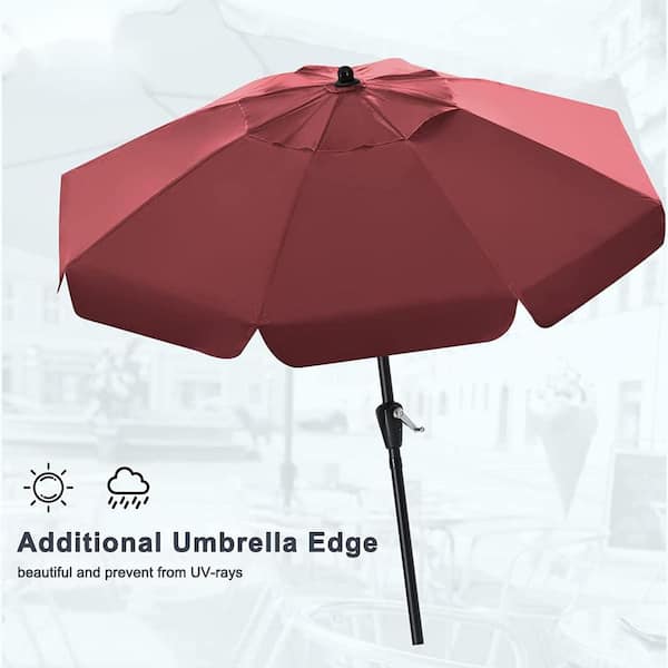 are patio umbrellas cover waterproof Waterproof Patio Umbrella Cover with Rod, 420D Polyester, Fits 7-11 ft  Outdoor Parasol, Weather-Resistant, Black XM888-124
