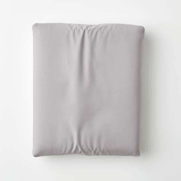The Company Store Company Cotton Gray Smoke Cotton Percale Full Fitted Sheet