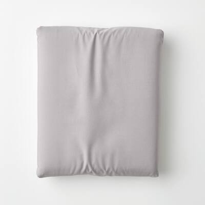 Company Cotton Gray Smoke Percale Cotton Percale Twin Fitted Sheet