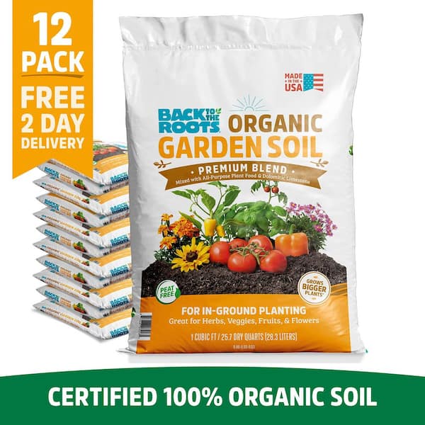 Back to the Roots Organic Garden Soil (12 1 cu.ft. Bags )
