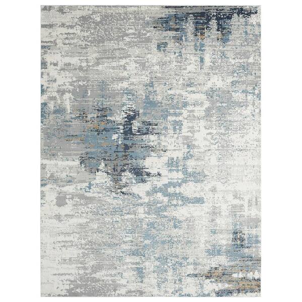 KALATY Dalton 8 ft. 6 in. x 11 ft. 6 in. Gray Abstract Area Rug
