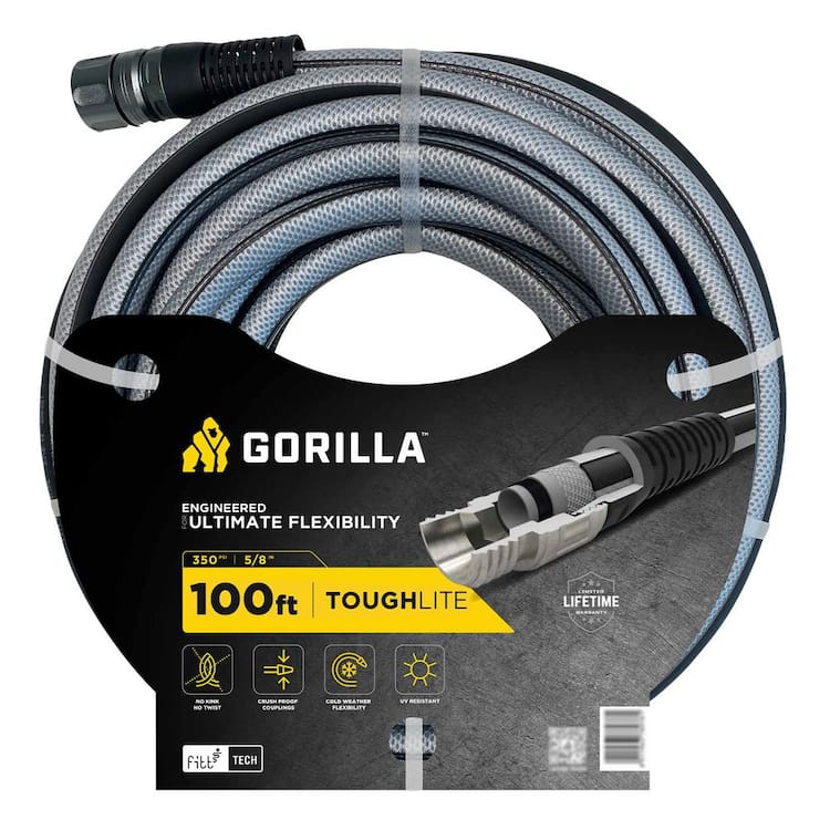 Gorilla ToughLite 5/8 in. x 100 ft. Heavy Duty Garden Hose