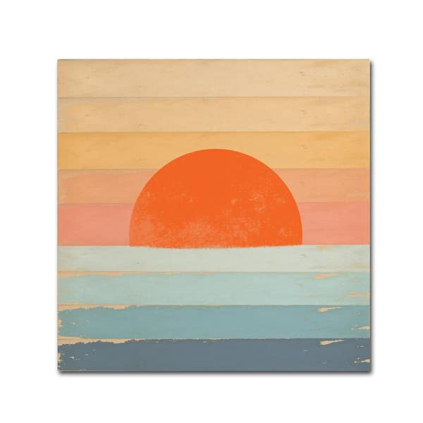 Trademark Fine Art Sunrise Over the Sea by Tammy Kushnir Nature Hidden Frame 24 in. x 24 in.