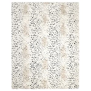 Louis Contemporary Modern Ivory 5 ft. x 8 ft. Animal Handmade Area Rug