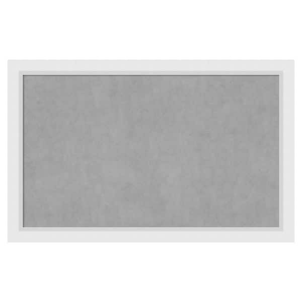 Amanti Art Blanco White 44 in. x 28 in. Framed Magnetic Board